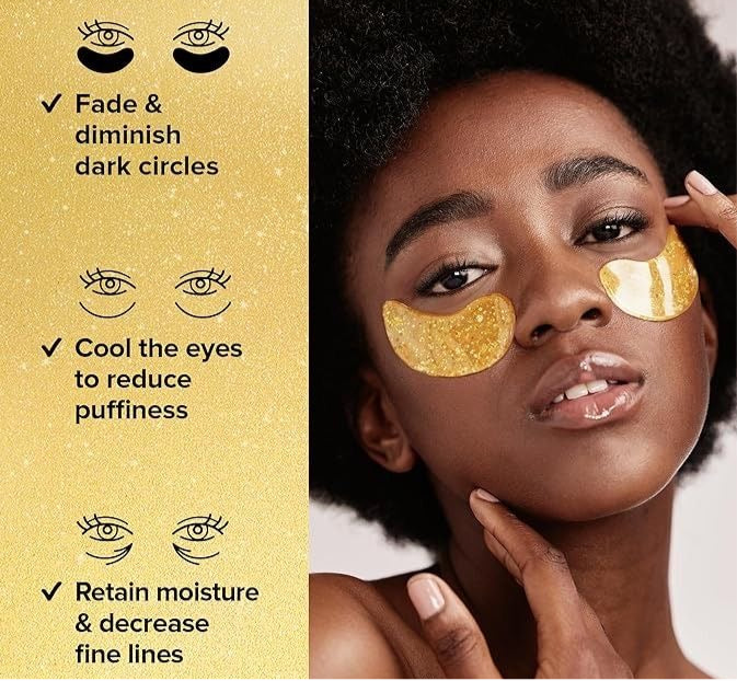 Gold Cristal Collagen Eye Patches - Hydration & Glow Boost